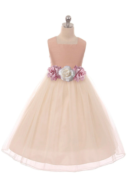 *RESTOCKED* 428 Poly Silk Tulle Girls Dress with Plus Sizes