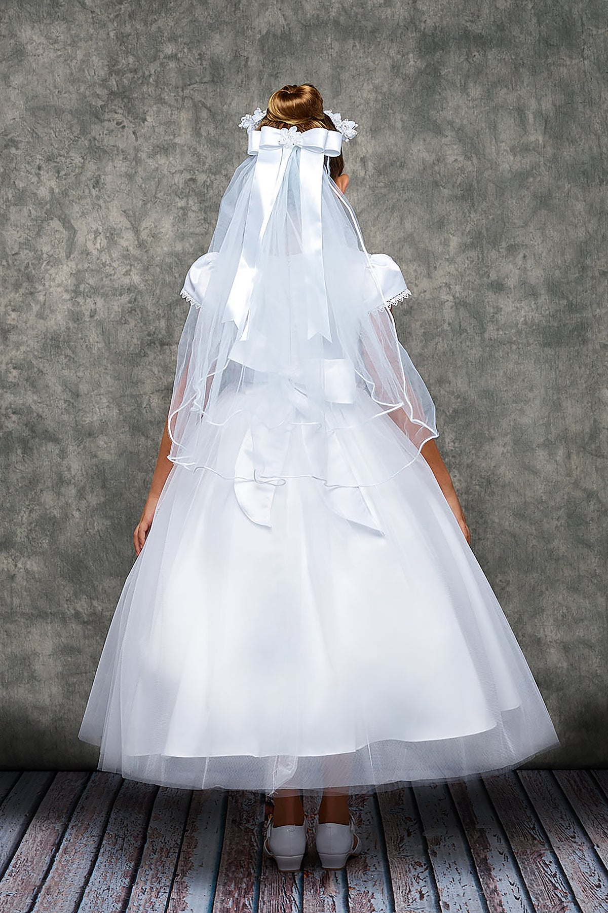 *RESTOCKED* 460 Chandelier Trim Communion Girls Dress