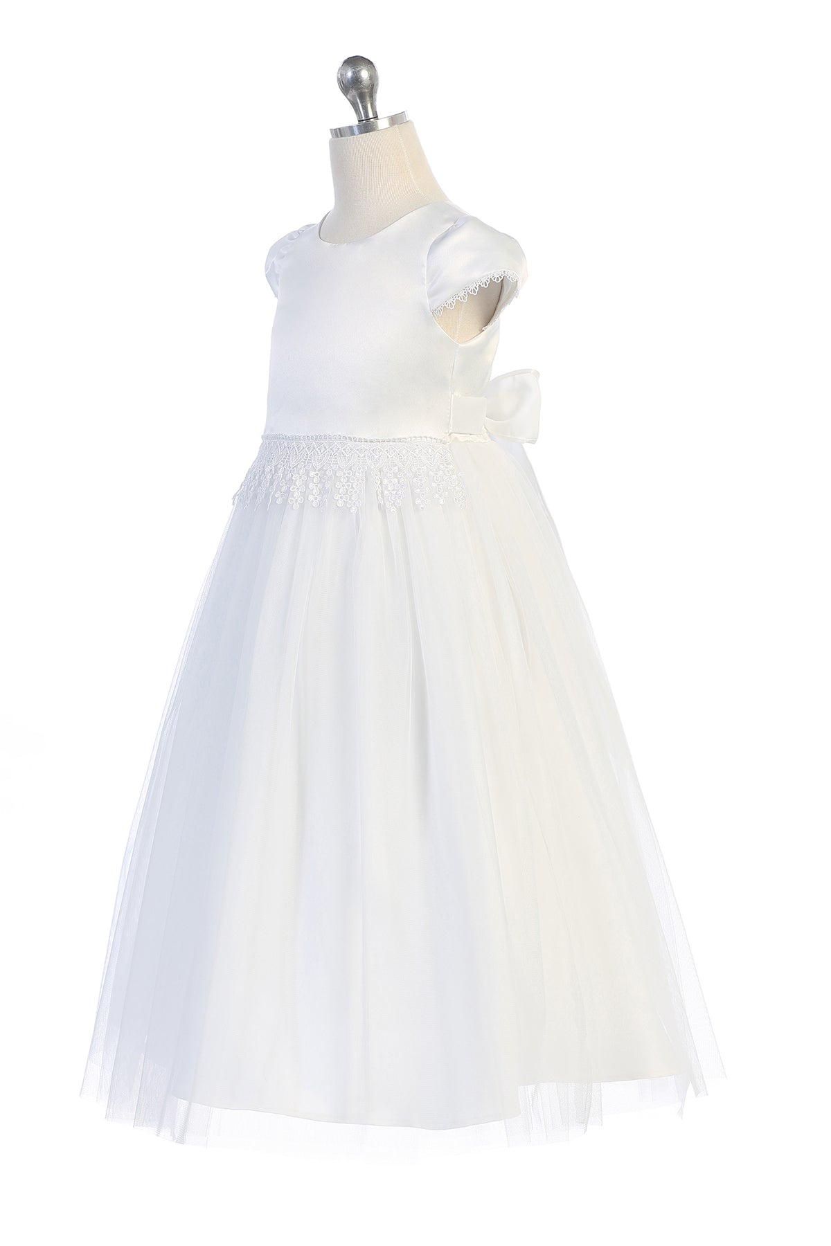 *RESTOCKED* 460 Chandelier Trim Communion Girls Dress