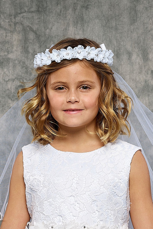 Accessories - Gem Flower Crown Veil