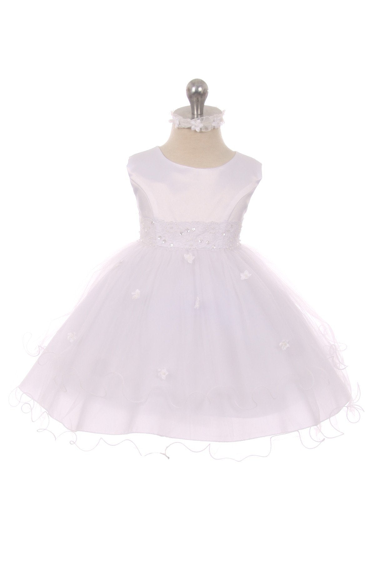 210 Lace & Beads Trim Baby Dress Kid's Dream Wholesale 210 Lace & Beads Trim Baby Dress Kid's Dream Wholesale