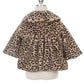 280CH Cheetah Print Extra Soft Fur Half Coat