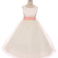 411 Ivory Satin Sash & Bow Girls Dress (2 of 2)