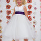 411 White Satin Sash & Bow Girls Dress (2 of 2)