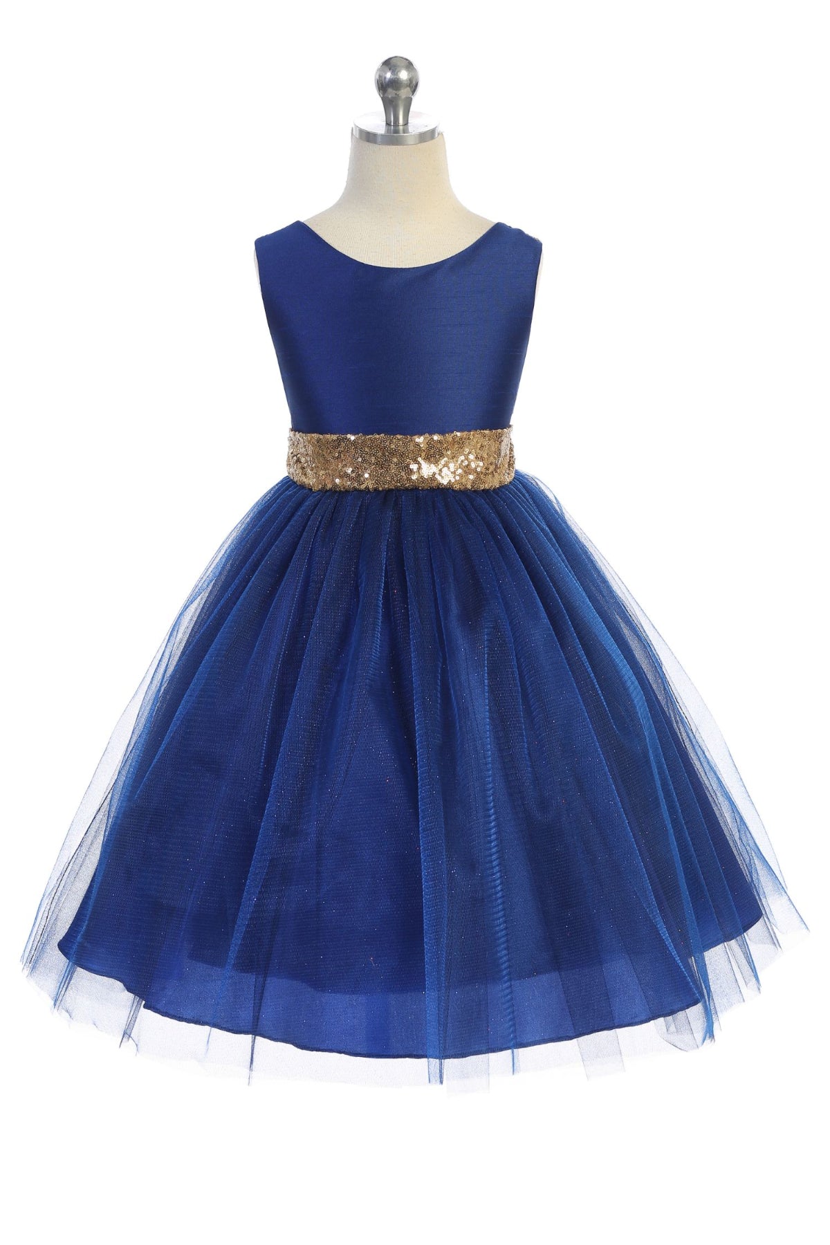 498 Gold Sequins V Back & Bow Girls Dress with Plus Sizes Kid's Dream Wholesale 498 Gold Sequins V Back & Bow Girls Dress with Plus Sizes Kid's Dream Wholesale