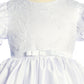 *NEW* C501 Satin Babydoll Embroidered Puff Sleeve Full Girls Dress with Plus Sizes