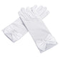 GLV003 Satin Wrist-Length Gloves with Satin Bow for Girls (Pack of 6)