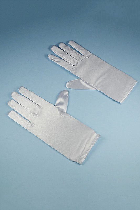 GLV001 Satin Wrist-Length Gloves for Children (Pack of 6)