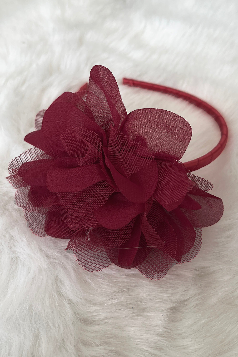 HB012 Large Mesh Flower Headband