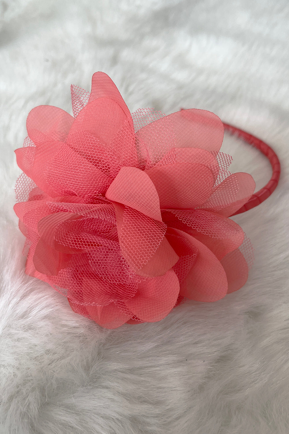 HB012 Large Mesh Flower Headband