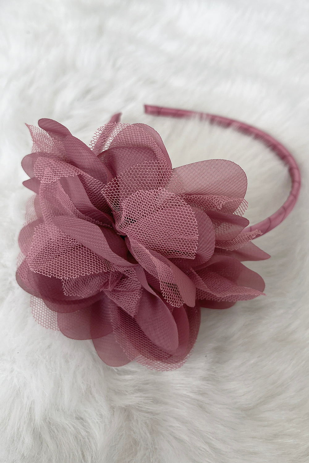 HB012 Large Mesh Flower Headband