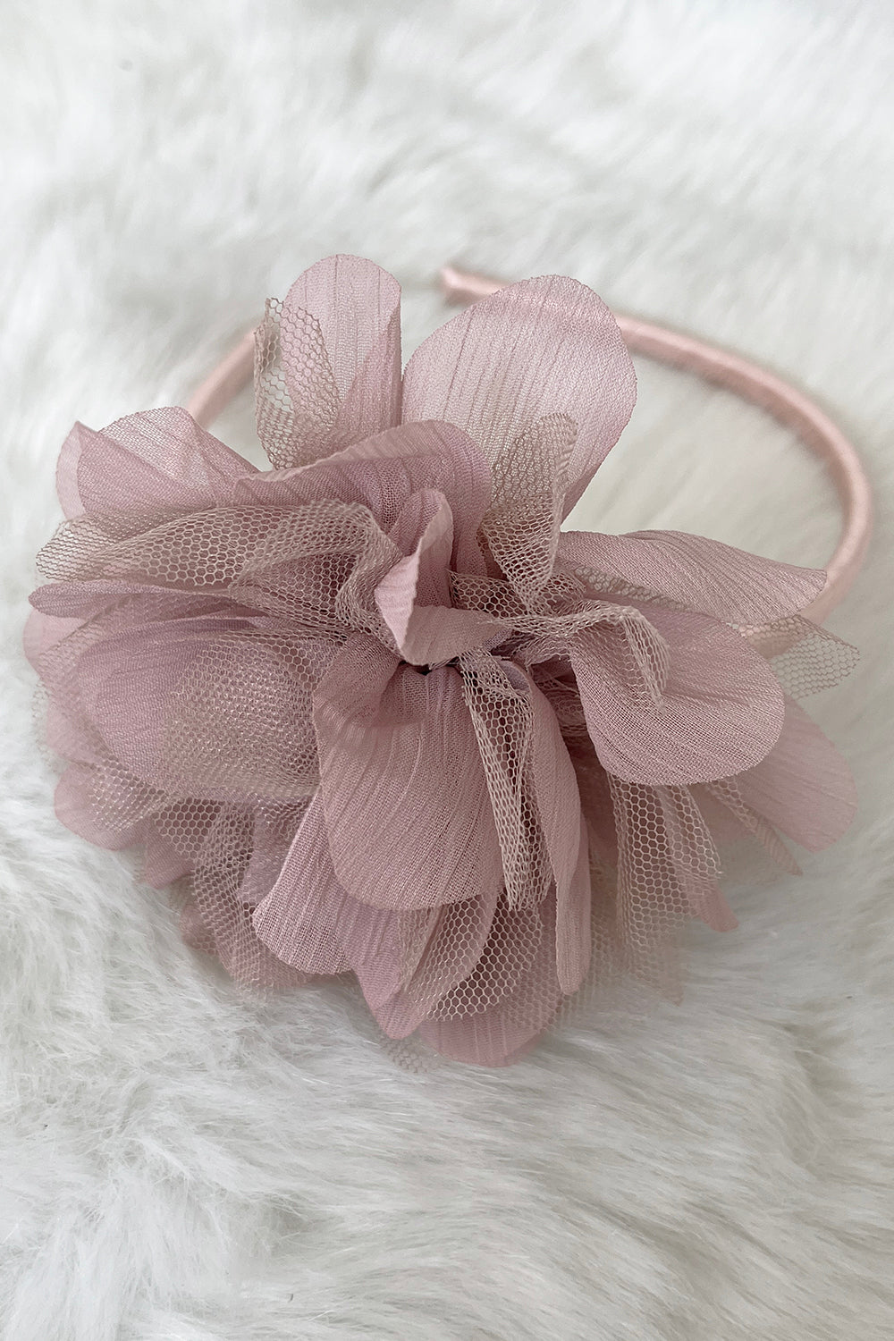 HB012 Large Mesh Flower Headband