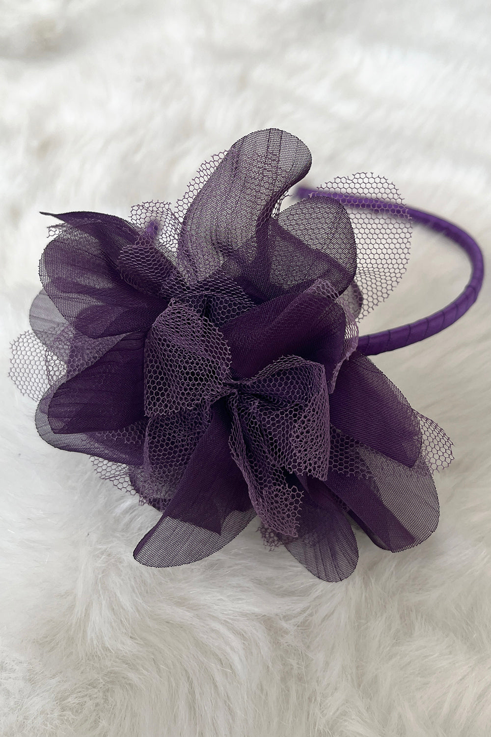 HB012 Large Mesh Flower Headband