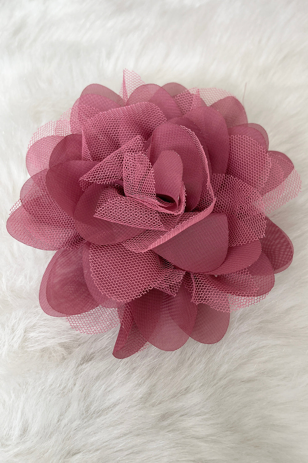 Variety of Fabric Mesh Flowers (Single or Packs)