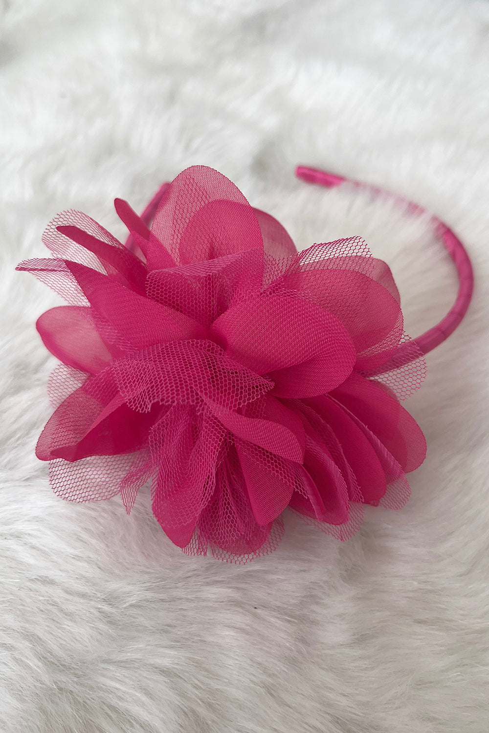 HB012 Large Mesh Flower Headband