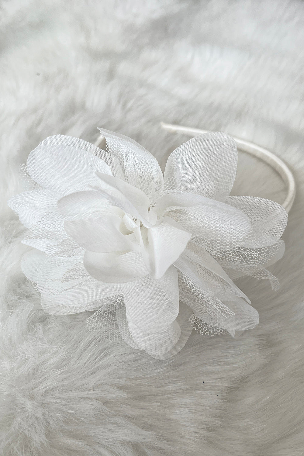 HB012 Large Mesh Flower Headband