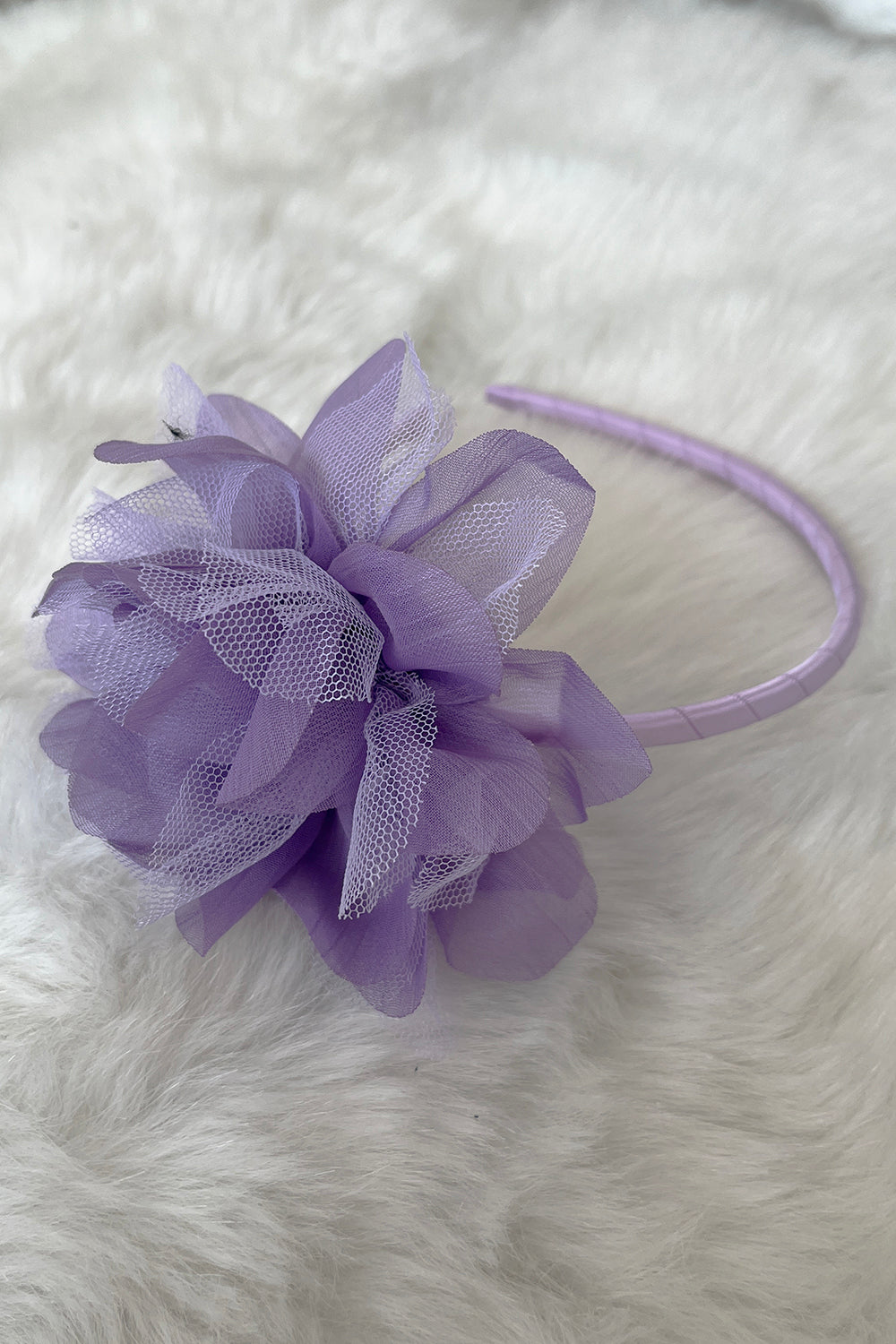 HB012 Large Mesh Flower Headband