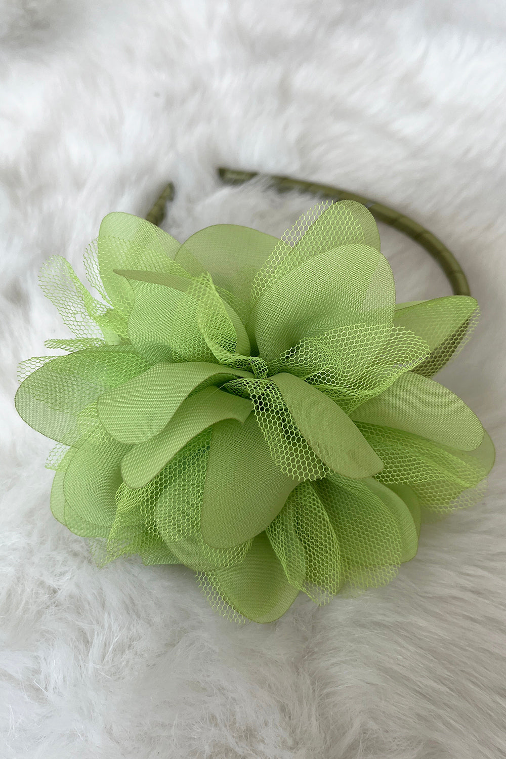 HB012 Large Mesh Flower Headband