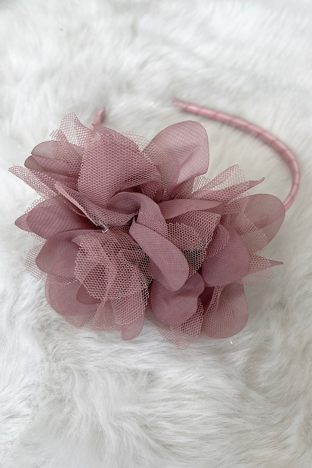 HB012 Large Mesh Flower Headband