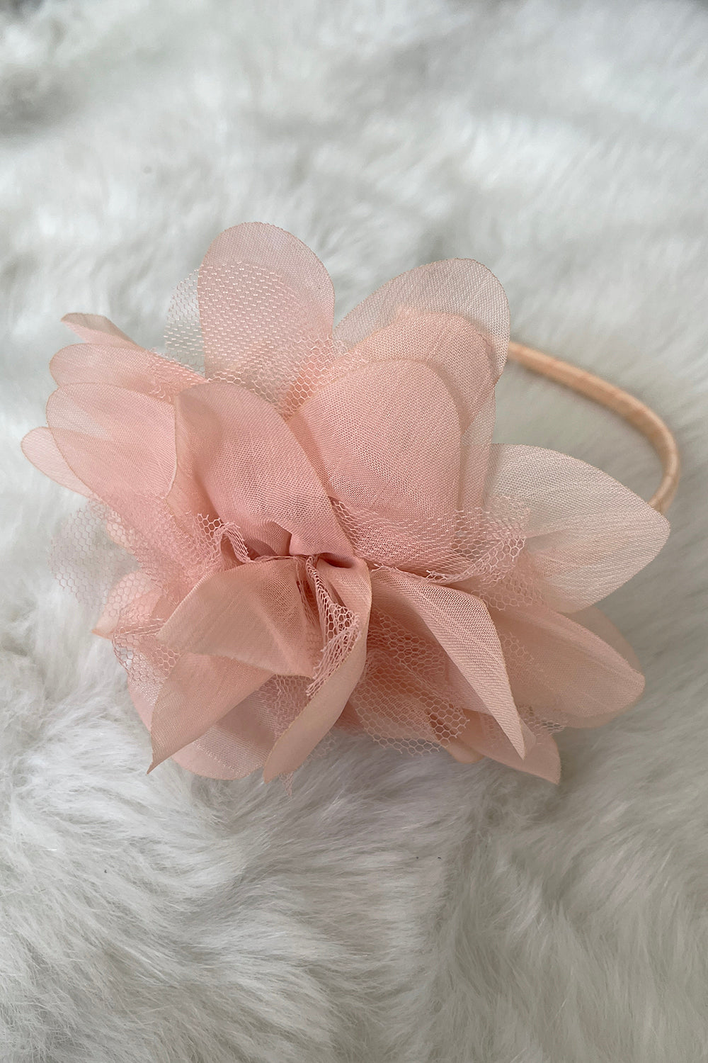 HB012 Large Mesh Flower Headband