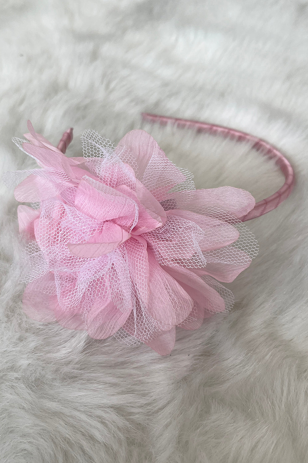 HB012 Large Mesh Flower Headband