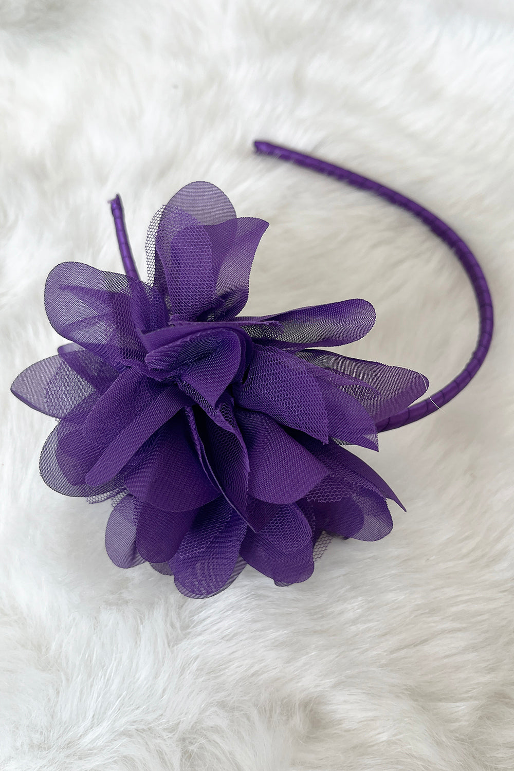 HB012 Large Mesh Flower Headband