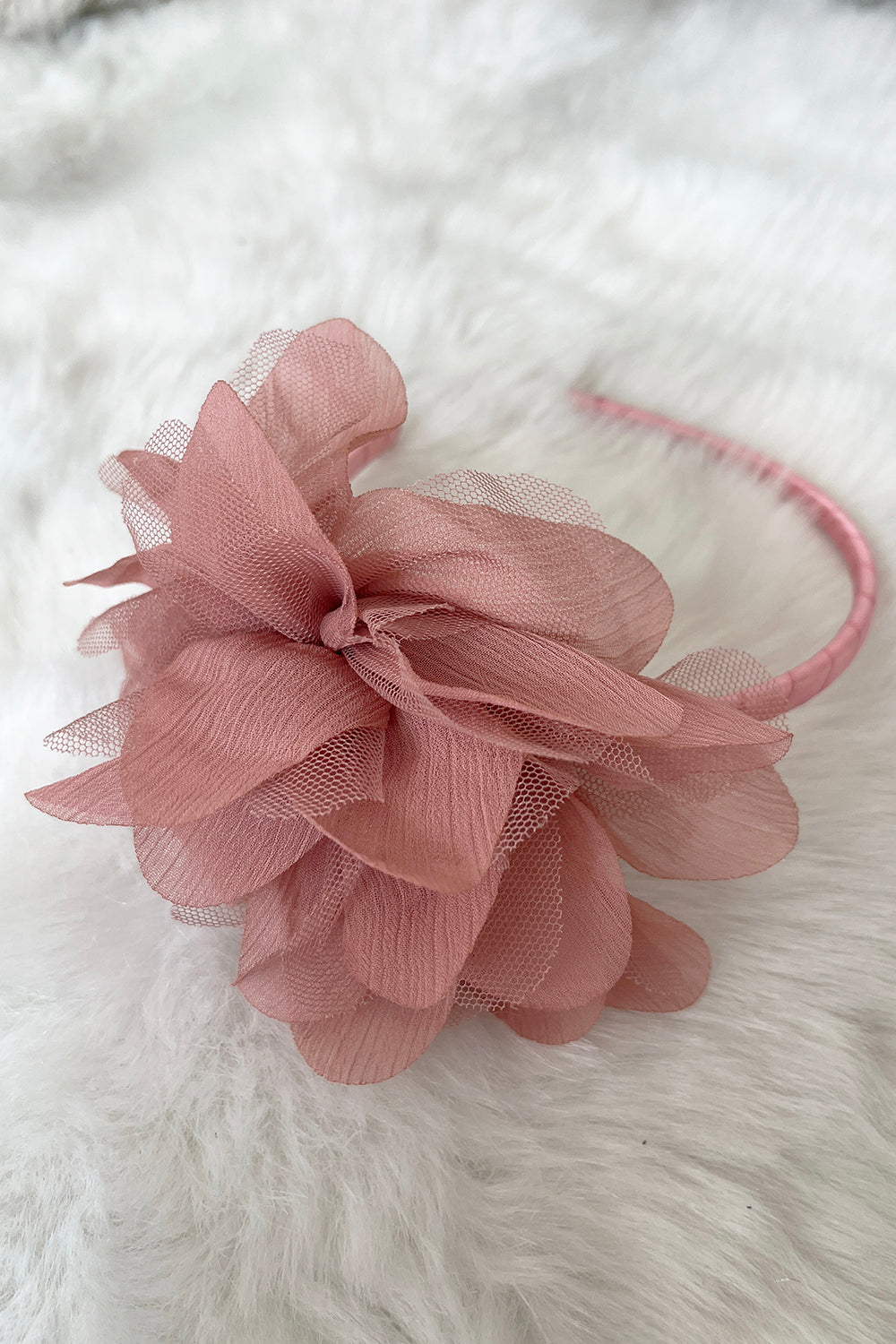 HB012 Large Mesh Flower Headband