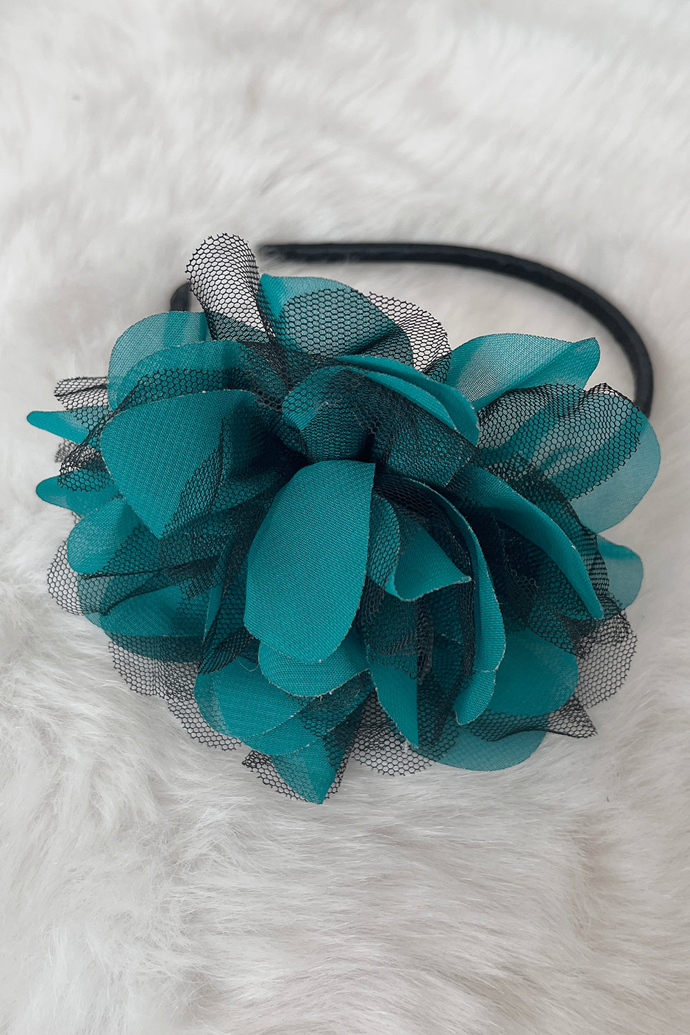 HB012 Large Mesh Flower Headband