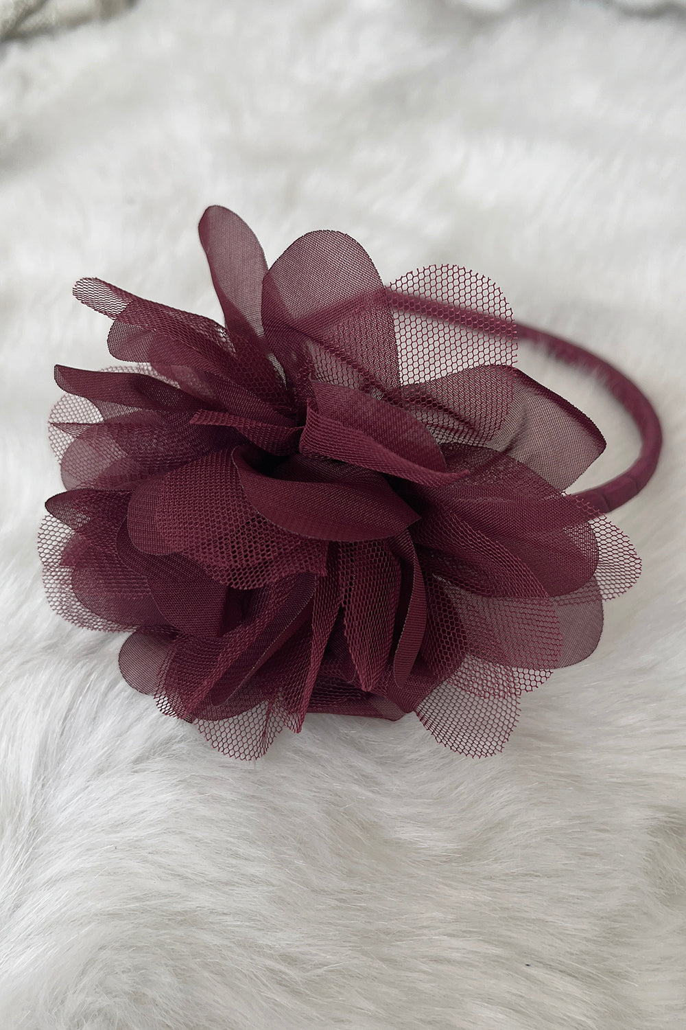 HB012 Large Mesh Flower Headband