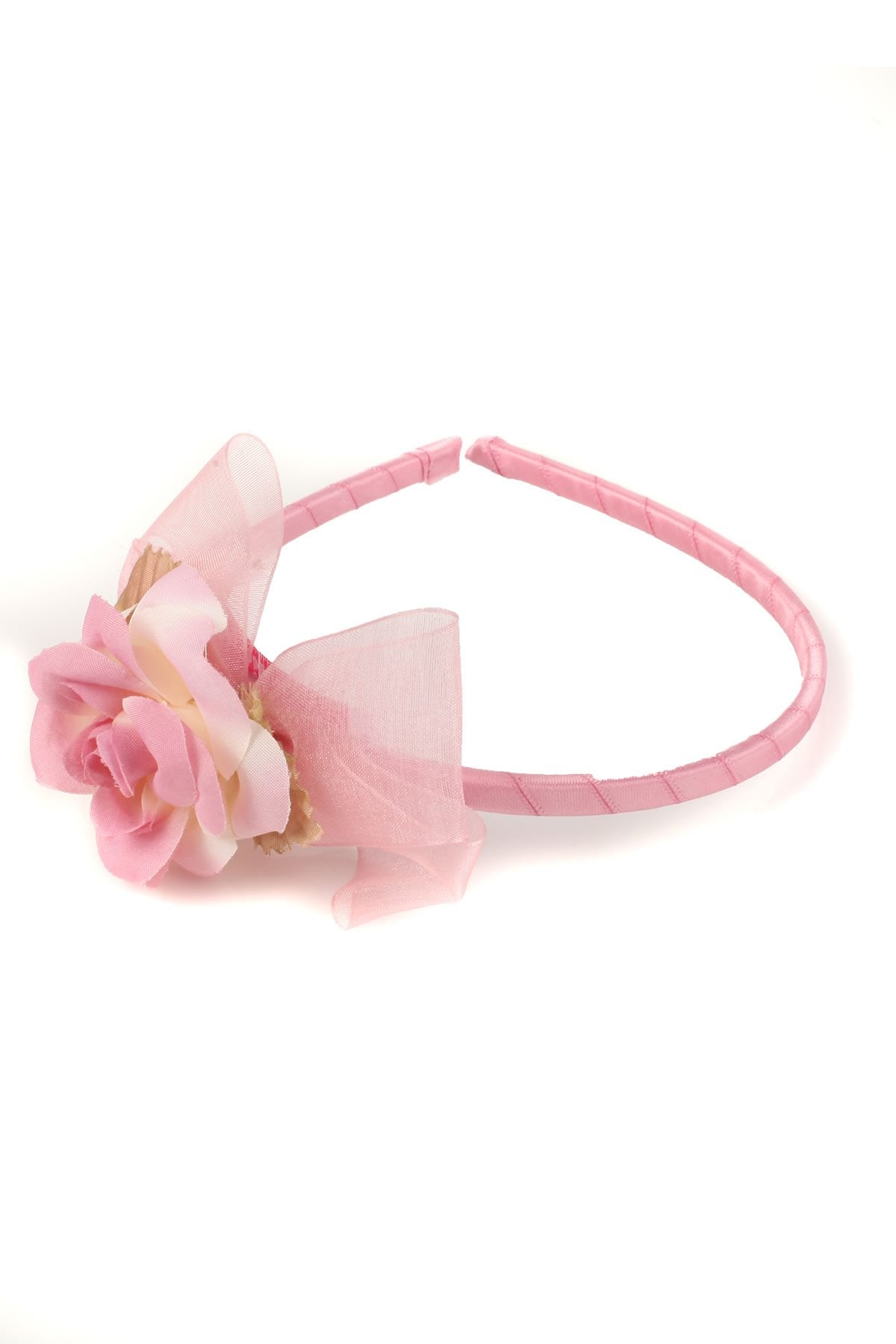 Accessories - Flower & Organza Bow Headband