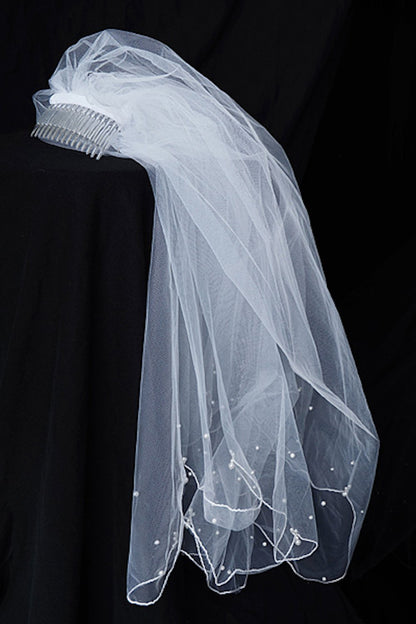 Accessories - Veil Embedded With Pearls
