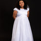 Dress - Chandelier Trim Communion Dress Plus Size Girl Dress