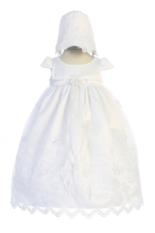 Dress - Cross Embroidered Christening Gown