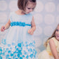 Dress - Mesh Dress W/ 3D Taffeta Flowers Baby Dress