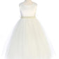 Dress - Pearl Rhinestone Satin Tulle Dress