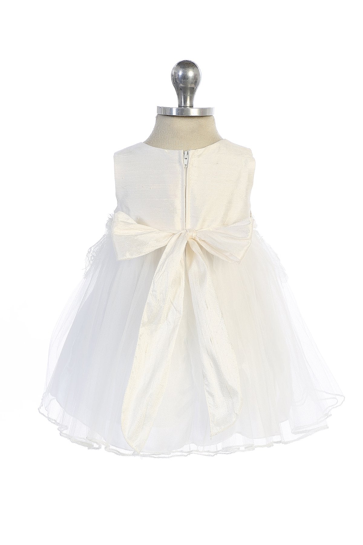 Dress - Silk Pearl Lace Baby Dress