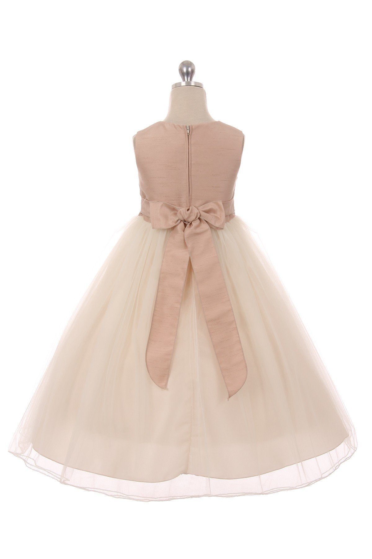 Dress - Vintage Rose Satin Tulle Dress
